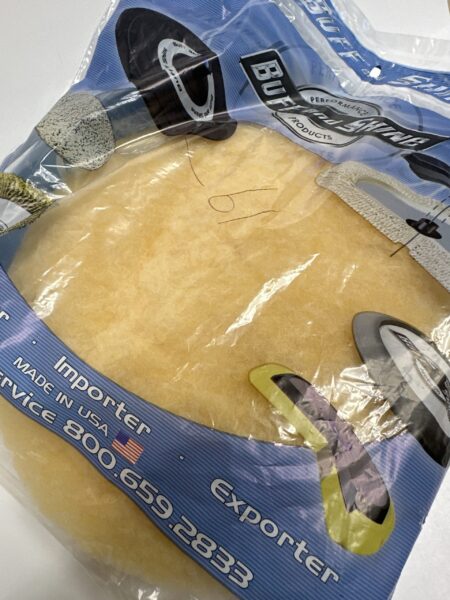 Buff and Shine Yellow Wool Pad 7.5in